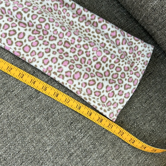 St. Eve Girls Animal Print Cheetah pink Cream Pajama Pants Size 7 - Picture 5 of 5